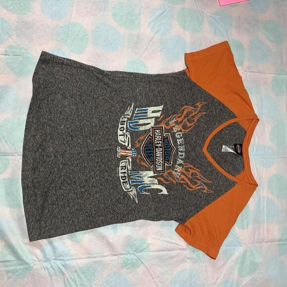 Harley Davidson V-Neck Tee LumberJack‎ Nacogdoches, Texas - Picture 1 of 3